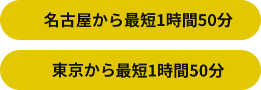 名古屋、東京から牧之原市への時間