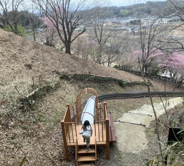 すべり台で遊ぶ子ども