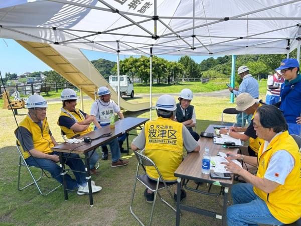 地域総合防災訓練の様子