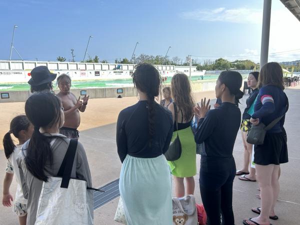 姉妹都市ケルソーとの交流事業（静波サーフスタジアム視察）