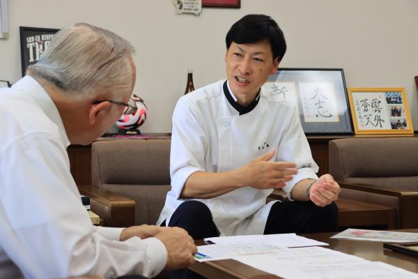 甘蔵さかした　表敬訪問