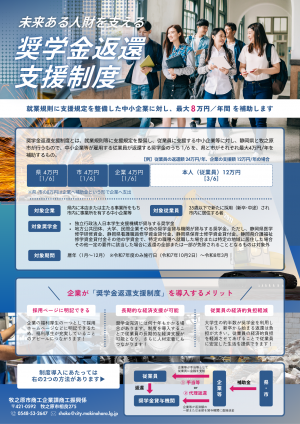 奨学金返還支援制度