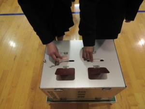 模擬投票の様子