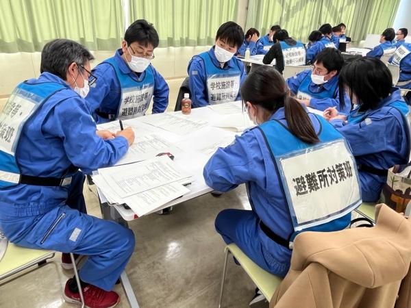 避難所開設のマニュアル検討(避難所対策班・学校施設等避難所対策班)