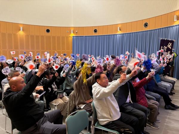 パブリックビューイングの様子