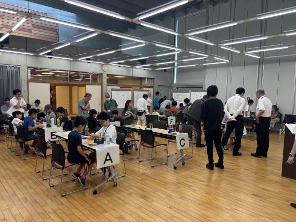 子ども将棋大会の様子