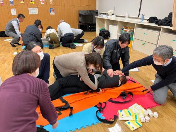 担架を使用