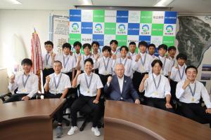 牧之原市３中学合同野球部県大会優勝
